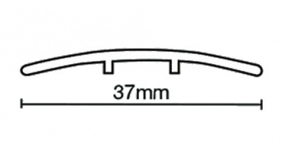 Classic Metal 232.9S Flat Coverstrip Simbrass (2.7m x 15 lengths)