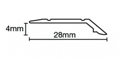 Classic Metal 233.9S Lino Edge Small Simbrass (2.7m x 15 lengths)