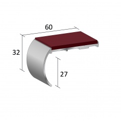 Stairnosing Heavy Duty Single Channel Bull Nose (HF31)