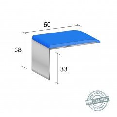 Stairnosing Q Range Single Channel Flat / Ramp (QR/SF125R)