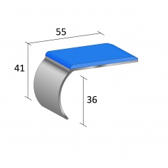 Stairnosing Q Range Single Channel Bullnose (QR/SB136)