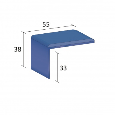 Stairnosing Q Range Single Channel Flat (QRu/SF1)