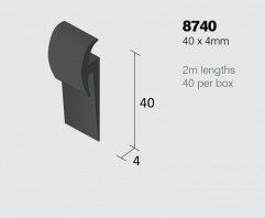 PVC 8740 Capping Strips 2m x 40 Lengths