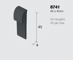 PVC 8741 Capping Strips 2m x 40 Lengths