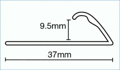 Classic Metal 213.9A Single Edge Unpunched Aluminium (2.7m x 15 lengths)