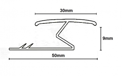 Max Reflections 248.3C 'Z' Edge Chrome (0.9m x 15 lengths)