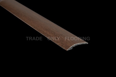 Zenith 251.9DKWA 2-in-1 Stick Down Ramp Edge / Cover Strip 0-6mm Dark Walnut (2.7m x 5 lengths)