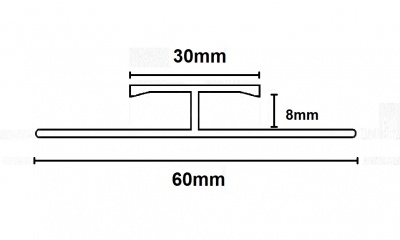 Max Reflections 235.9BBK Dual Edge Brushed Black (2.7m x 5 lengths)